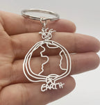 Schlüsselanhänger Personalisiert mit Zeichnung