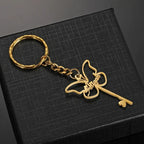 Schlüsselanhänger personalisiert Modell „Schmetterling“