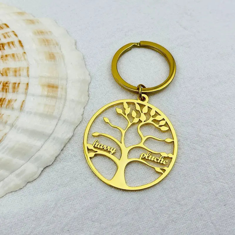 Schlüsselanhänger Personalisierter Lebensbaum
